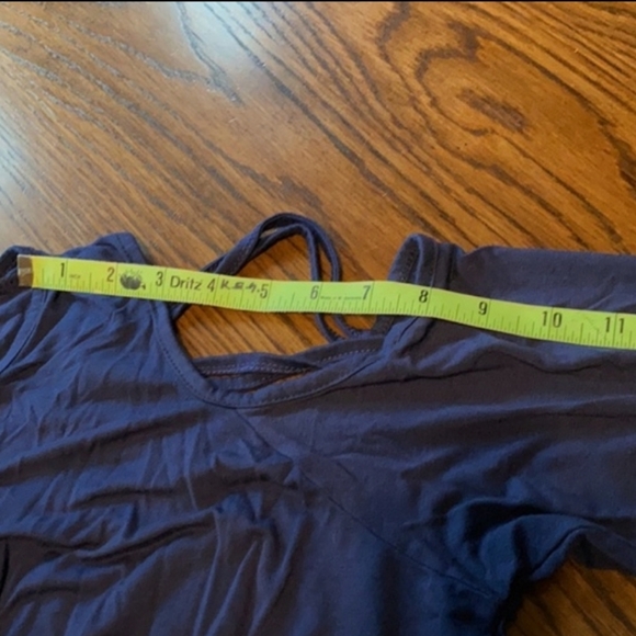 Scarmat cold shoulder long sleeve top blue XXL - Picture 6 of 7